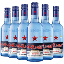 puls会员：红星二锅头 蓝瓶绵柔8陈酿 清香43度 250ml*6瓶