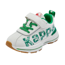 Kappa Kids卡帕童鞋男童运动鞋春季新款儿童鞋时尚潮流女童休闲跑步鞋 米/孔雀绿 29码内长约187mm