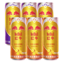 PLUS会员！Red Bull 红牛 维生素水果能量饮料325ml*6罐