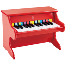Hape儿童钢琴玩具音乐电子电钢琴仿真木质模拟钢琴音乐男女孩生日礼物 红色25键钢琴 E8466299元 (券后省220)