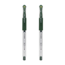 三菱（uni）UM-151财务中性笔 0.38mm签字笔 学生彩色水笔啫喱笔(替芯UMR-1) 深绿色 1支/袋