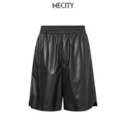 MECITY 男装2021夏季新款基本细节男提点面料卷边中裤
