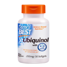 Doctor's Best 多特倍斯还原型辅酶Q10软胶囊 200mg*30粒备孕辅酶素Q10泛醇金达威 呵护心脏健康 原装进口