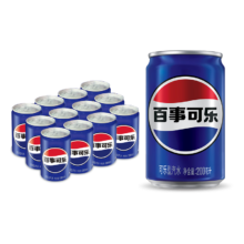 Plus、首购：百事可乐 Pepsi 可乐汽水 碳酸饮料整箱 迷你可乐 200ml*12听 百事出品