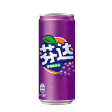 PLUS 会员，概率卷：（Coca-Cola）可口可乐  Fanta芬达 葡萄味 汽水 碳酸饮料 330ml*24罐 *2箱