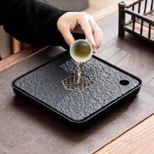 器氏 乌金石储水式干泡茶托盘 多款
