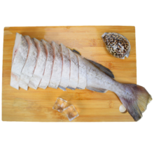 禧美海产 冷冻大西洋真鳕鱼900g/袋 整条切段 去头去脏  7-13块 生鲜海鲜