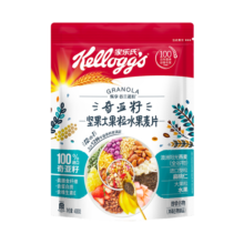 家乐氏奇亚籽坚果大果粒水果麦片400g/袋 富含膳食纤维冲泡即食早餐代餐