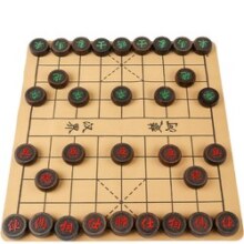 妙记中国象棋黑檀实木象棋棋盘套装 黑檀象棋【直径4.8cm】