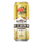 哈尔滨啤酒经典小麦王450ml*15听整箱装