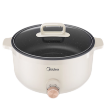 美的（Midea）电煮锅 电火锅 电炒锅多功能锅电热锅火锅专用锅家用大容量电煮炖锅电锅一体锅学生宿舍泡面小电锅 HGE3010丨加深内胆火锅丨 6L