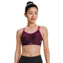 安德玛（UNDERARMOUR）Infinity 小8bra女子交叉式训练运动内衣-高强度1376882 紫色572 M