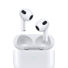 Apple/苹果 AirPods (第三代) 配闪电充电盒 无线蓝牙耳机1249元 (月销1w+)