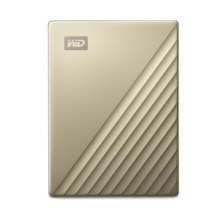 西部数据(WD) 2TB 移动硬盘 type-c My Passport Ultra 2.5英寸 金 机械硬盘 手机笔记本外置外接 兼容Mac