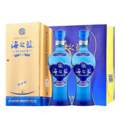 YANGHE 洋河 蓝色经典海之蓝52度375ml*2瓶浓香型白酒口感绵柔自饮酒