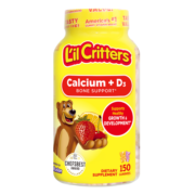 丽贵lilcritters宝宝维生素D3+磷双重补钙儿童营养美味软糖150粒