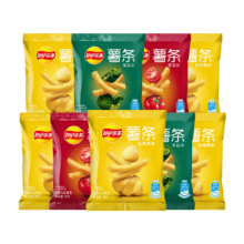 乐事（Lay's）薯条混合9包（原味+番茄味+海苔味）零食礼包 162g*2件