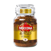 摩可纳Moccona 荷兰原装进口深度烘焙冻干速溶咖啡 无蔗糖黑咖啡 400g