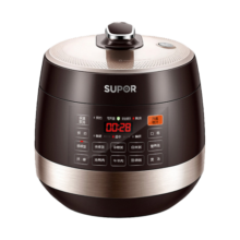 苏泊尔（SUPOR）电压力锅5L智能触控球釜双胆开盖收汁一键排压大面板家用保温煮饭煲汤高压锅 5L 双胆电压锅防水面板