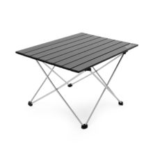 伯希和户外露营蛋卷桌铝合金便携可折叠桌野餐家用装备16106110曜石黑M