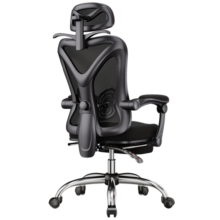 习格 人体工学椅家用可躺电脑椅舒适久坐电竞座椅工程学椅子办公椅 高配款-【3D头枕+双向调节腰靠】-带搁脚&衣架