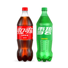 27日20点、京东百亿补贴：可口可乐汽水碳酸饮料 大瓶装 可乐+雪碧1.25L 混合装