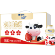 蒙牛 未来星 草莓味乳酸菌饮品PE瓶 100ml×30瓶 拍2件