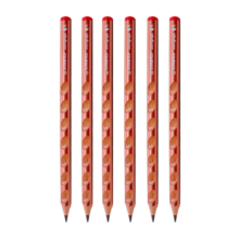 思笔乐（STABILO）特粗洞洞笔铅笔6支 小学生文具 德国易抓握儿童正姿铅笔 金属红CN322/08-HB99元 (月销3000+)