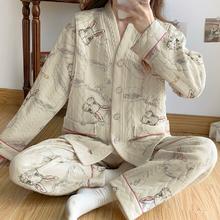 薄厚都有 安娜妈咪空气纯棉月子服套装