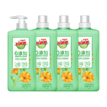 好爸爸Kispa 果蔬餐具净1kg*4瓶0添加洗洁精除味去油不伤手