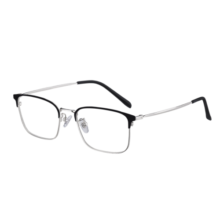目戲眼镜框近视眼镜框男士轻盈眼镜方框轻商务休闲黑银经典眼镜视镜架