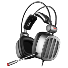 西伯利亚（XIBERIA）S21D 耳机头戴式 游戏耳机耳麦 电脑手机耳机 吃鸡耳机带麦 电竞耳机 铁灰色299元 (月销2000+)