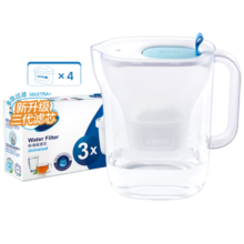 碧然德（brita） 设计师滤水壶过滤净水器净水壶style Cool壶+滤芯2.4L装新品 style cool+3枚标准版滤芯（到手1壶4芯 style cool