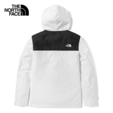 北面（The North Face）冲锋衣男装女装2024春季新款户外运动拼接色上衣防风夹克外套 VOR/米白色/店长推荐/评价有礼 XL/180