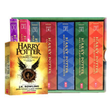 哈利波特英文原版英语全套正版外国书1-8册第一八部harry potter原著纪念典藏版英语与之死亡圣器魔法石小说咒语图书籍罗琳经典版