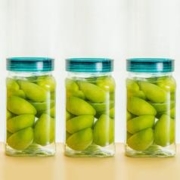 LOCK&LOCK 炫彩玻璃泡菜储物罐零食五谷杂粮收纳盒密封罐玻璃罐