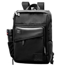 乐上（LEXON）电脑包休闲双肩包15.6英寸笔记本商务大容量旅行男士背包书包黑色