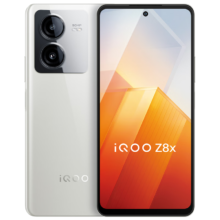 PLUS会员：iQOO Z8x 8GB+128GB 月瓷白 6000mAh巨量电池