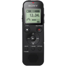 索尼（SONY） ICD-PX470智能降噪录音笔 学习商务会议记录无损录制 简易便捷式专业录音器机 黑色 4G 商务学习助手