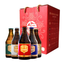 智美（Chimay） 五福临门 修道士精酿啤酒 330ml*5瓶 礼盒装比利时进口 春日出游