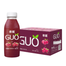 plus：依能GUO 红葡萄+覆盆子果汁 复合味饮料 350ml*15瓶*4件