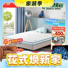 家装季、PLUS会员：Sleemon 喜临门 薄垫 2cm高纯乳胶 4cm黄麻床垫 青少年老人床垫 诺蓝10H 1.2*2.0m