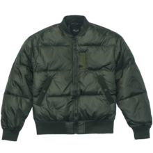 AKCLUB【冬季新品】AK男装复古MA-1哑光常规款轻薄外套羽绒服男2011210 军绿 L
