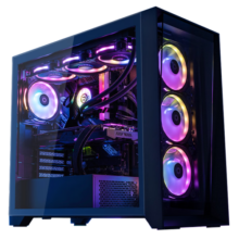 Thermaltake（Tt）钢影 透 黑色 机箱水冷电脑主机（支持360水冷/EATX主板/Type-c/海景房/高兼容/4090显卡）