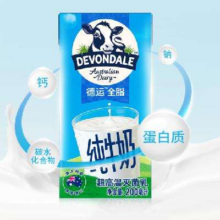 PLUS会员：DEVONDALE 德运 全脂牛奶 200ml*24盒*2件