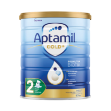 爱他美（Aptamil）金装澳洲版 较大婴儿配方奶粉 2段(6-12月) 900g