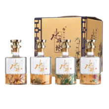 水井坊· 梅/兰/竹/菊  浓香型白酒 52度 600mL 4瓶 礼盒装