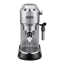 Delonghi 德龙半自动咖啡机 家用办公室 泵压式EC680升级款EC685 意式浓缩奶泡 EC685银色