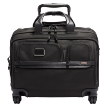 TUMI/途明Alpha 3短途豪华公文包可扩展旅行商务软质登机拉杆箱 黑色/02603627D3
