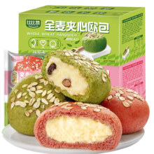 比比赞  全麦夹心欧包  白桃味  6枚 300g